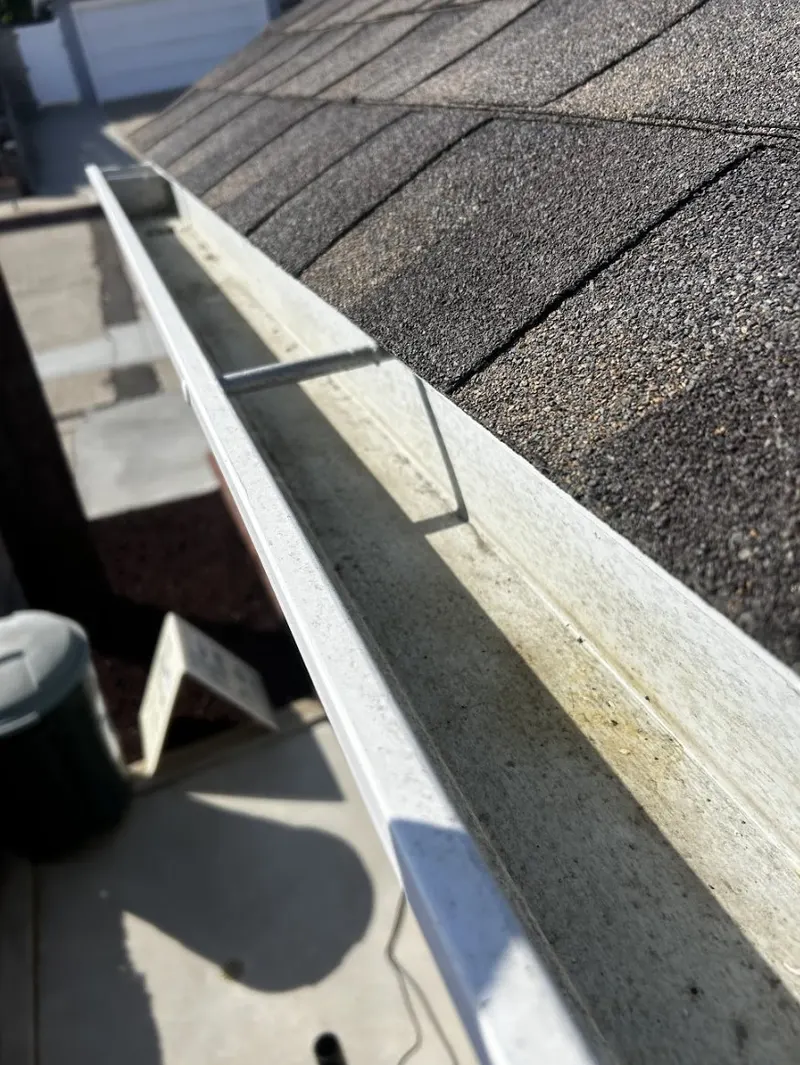 Clean gutter after professional gutter cleaning service in San Diego by SeaBreeze Home Service